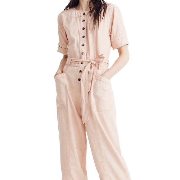 Madewell Topstitched Coverall Jumpsuit - Picture 2 of 7